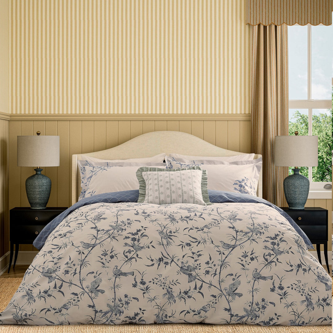 Sanderson "Paradise Woods" Duvet Cover Set in Blue