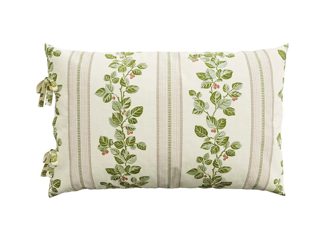 Sanderson "Cobnut Stripe" Duvet Cover Sets in Leaf Green