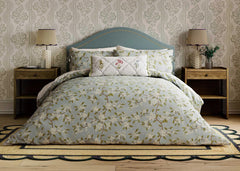 Sanderson "Damson Blossom" Duvet Cover Set in Porcelain