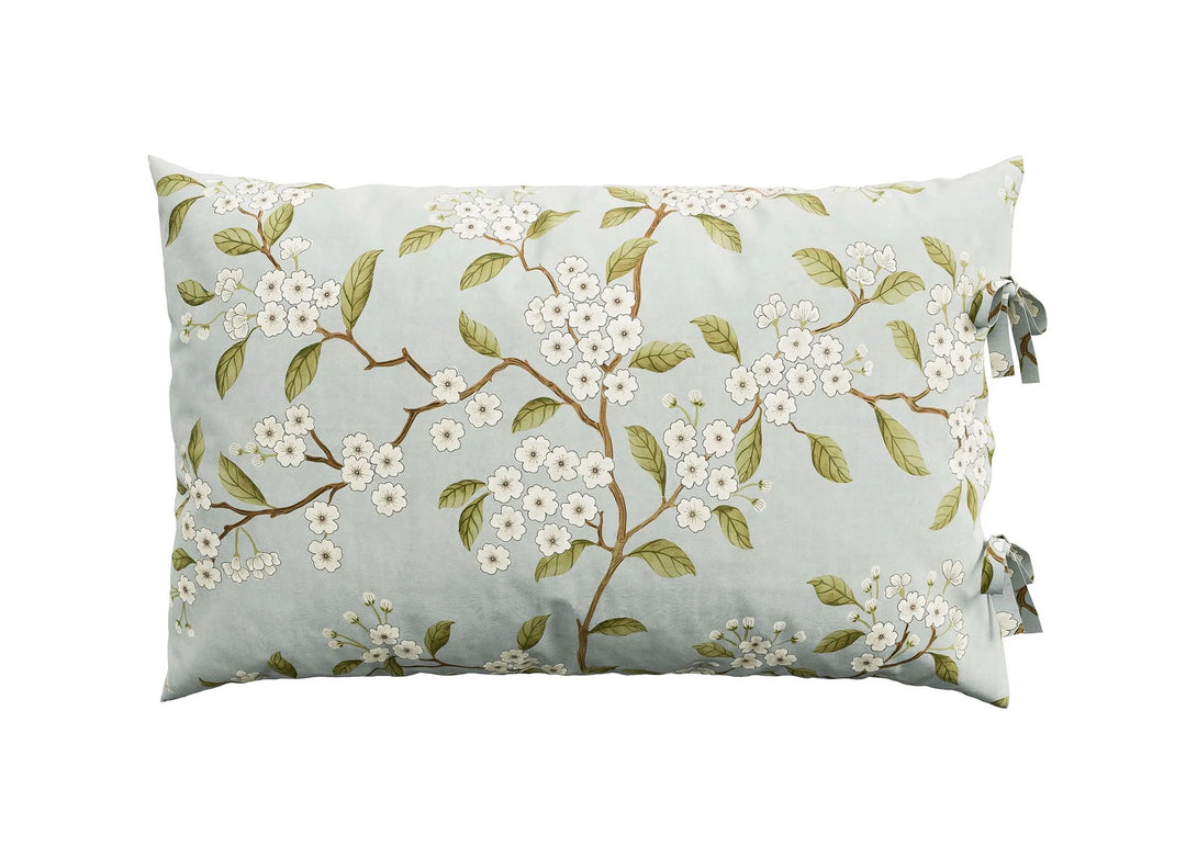 Sanderson "Damson Blossom" Duvet Cover Set in Porcelain