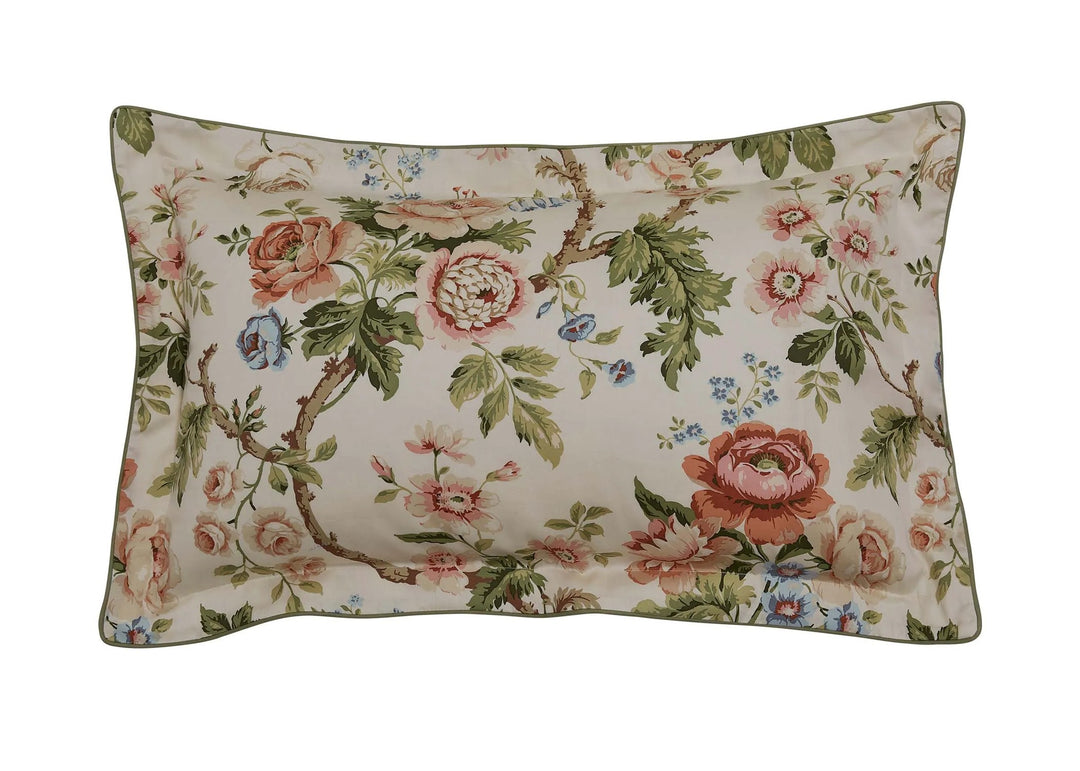 Sanderson "Hykenham" Duvet Cover Sets in Rose &amp; Sage