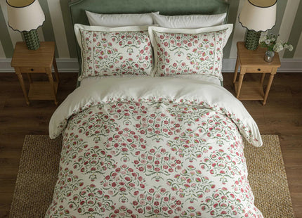 Sanderson "Ottoman" Duvet Cover Sets in Rose & Olive