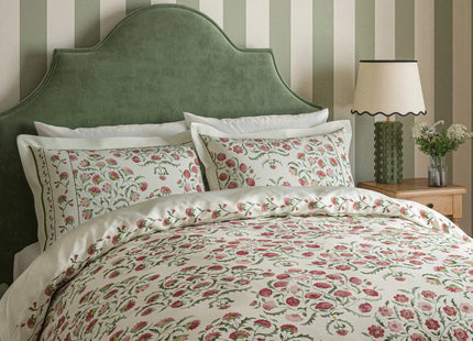 Sanderson "Ottoman" Duvet Cover Sets in Rose & Olive