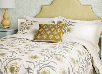 Sanderson "Catherinae" Duvet Cover Set in Hay (Gold)