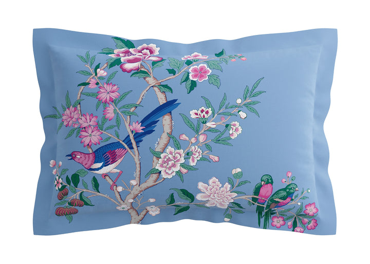 Sanderson "Chinoiserie" Duvet Cover Set in Blueberry