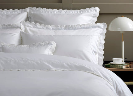 Christy "Scallop Edge" Duvet Cover Sets in White