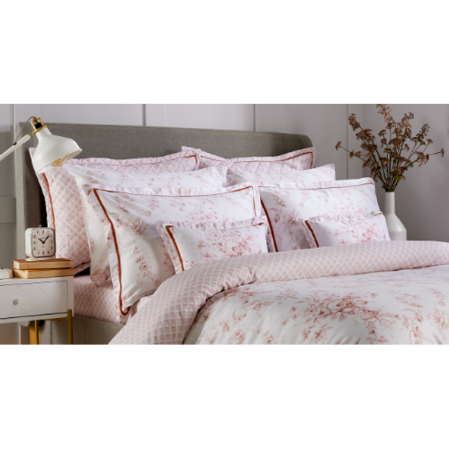 وسادة كريستي "تويل" المحشوة باللون الوردي