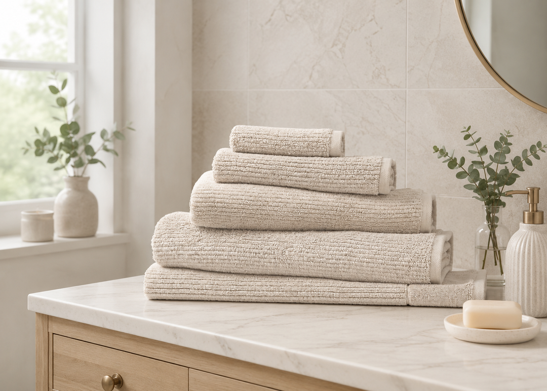 Sheridan "Living Textures" Towels in Pumice