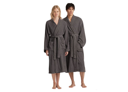Sheridan "Living Texture" Bath Robe in Granite