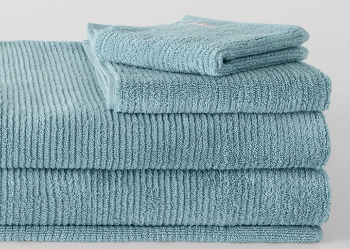 Sheridan "Living Textures" Bath Towels &amp; Mat Collection in Misty Teal