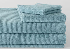 Sheridan "Living Textures" Bath Towels & Mat Collection in Misty Teal