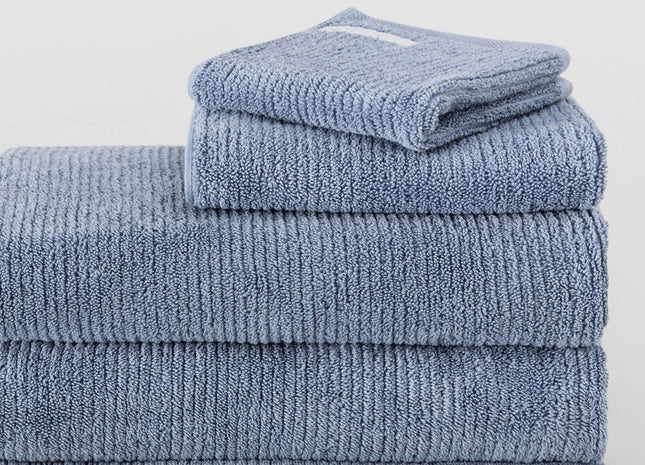 Sheridan "Living Textures" Bath Towels & Mat Collection in Orient Blue