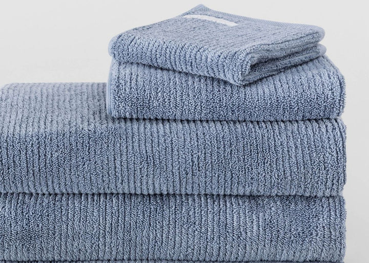 Sheridan "Living Textures" Bath Towels &amp; Mat Collection in Orient Blue