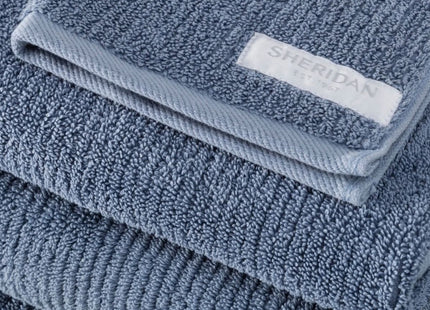Sheridan "Living Textures" Bath Towels & Mat Collection in Orient Blue