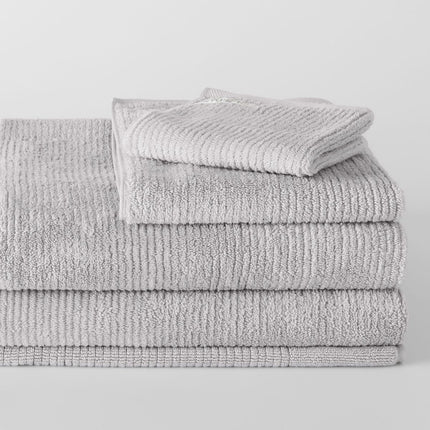 Sheridan "Living Textures" Bath Towels & Mat Collection in Silver Grey
