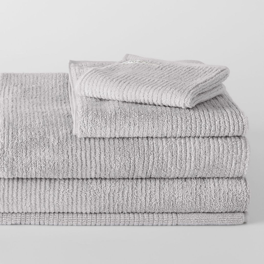 Sheridan "Living Textures" Bath Towels &amp; Mat Collection in Silver Grey
