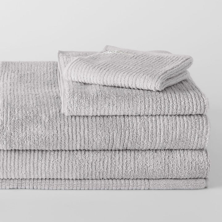 Sheridan "Living Textures" Bath Towels &amp; Mat Collection in Silver Grey