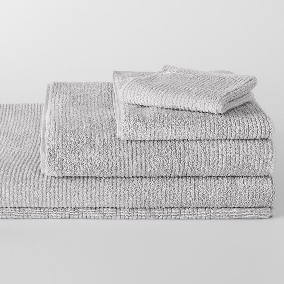 Sheridan "Living Textures" Bath Towels &amp; Mat Collection in Silver Grey