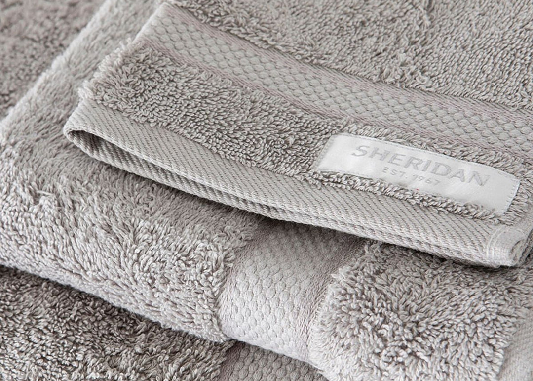Sheridan "Luxury Egyptian" Bath Towels &amp; Mat Collection in Cloud Grey