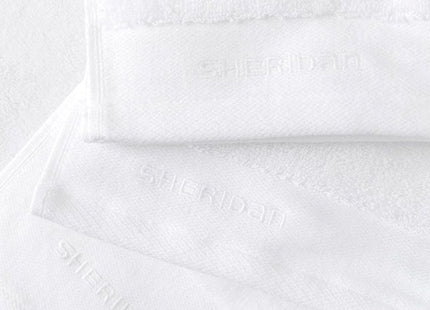 Sheridan "Luxury Retreat" Bath Towels & Mat Collection in White