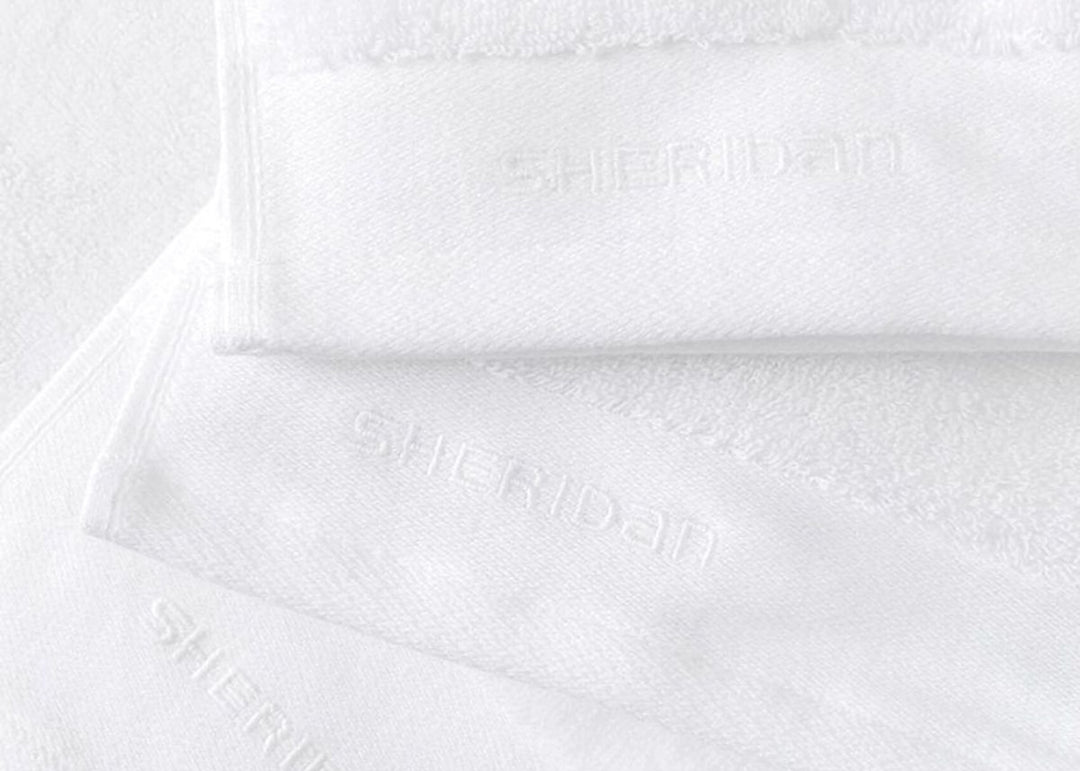 Sheridan "Luxury Retreat" Bath Towels &amp; Mat Collection in White