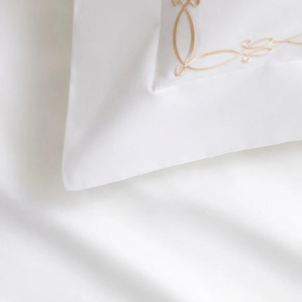 Sheridan "Palais Trellis" 1200 Thread Count Bed Linen in Snow/Almond