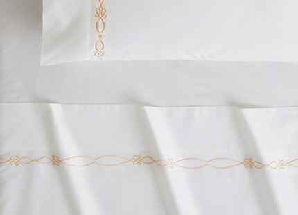 Sheridan "Palais Trellis" 1200 Thread Count Bed Linen in Snow/Almond