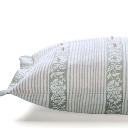 Laura Ashley "Semington" Decorative Filled Cushion in Chambray Blue - 30 x 50 cm