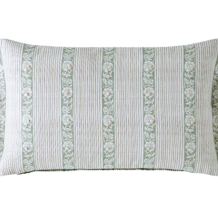 Laura Ashley "Semington" Decorative Filled Cushion in Chambray Blue - 30 x 50 cm