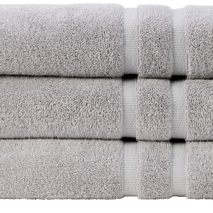 Christy "Signum" Combed Cotton Bath Towels Collection in Dove Grey