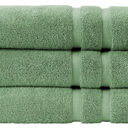 Christy "Signum" Combed Cotton Bath Towels Collection in Jade