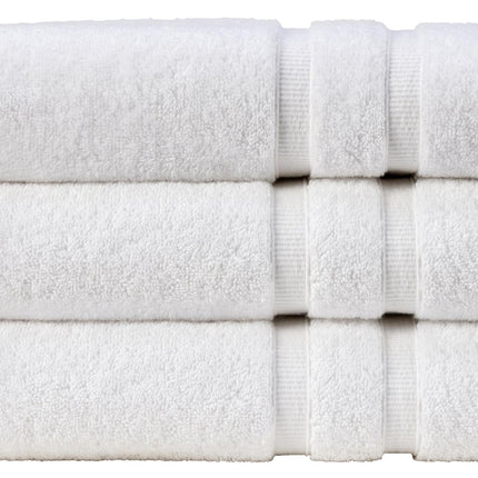 Christy "Signum" Combed Cotton Bath Towels Collection in White