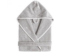 Graccioza "Bee Waffle" Kimono Bathrobe in Silver