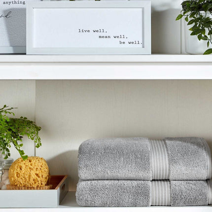 Christy "Supreme" Bath Towels & Mat Collection in Silver