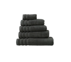 Linen Obsession "Zero Twist" Bath Towels Collection in Slate