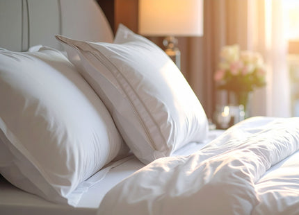 Sleep City "Cosmopolitan 300TC Sateen" Hotel Bed Linen in Antique White