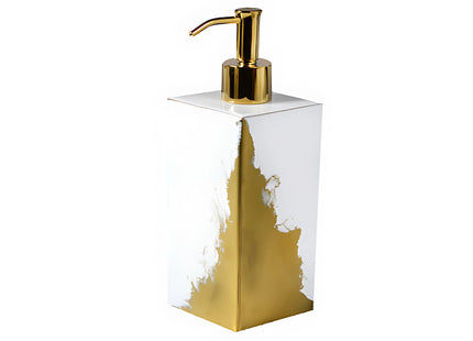 Mike + Ally "Lava" Bathroom Accessories in White & Gold