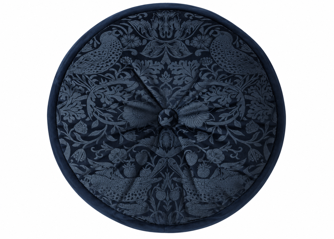 William Morris At Home "Strawberry Thief" Circular Decorative Cushion