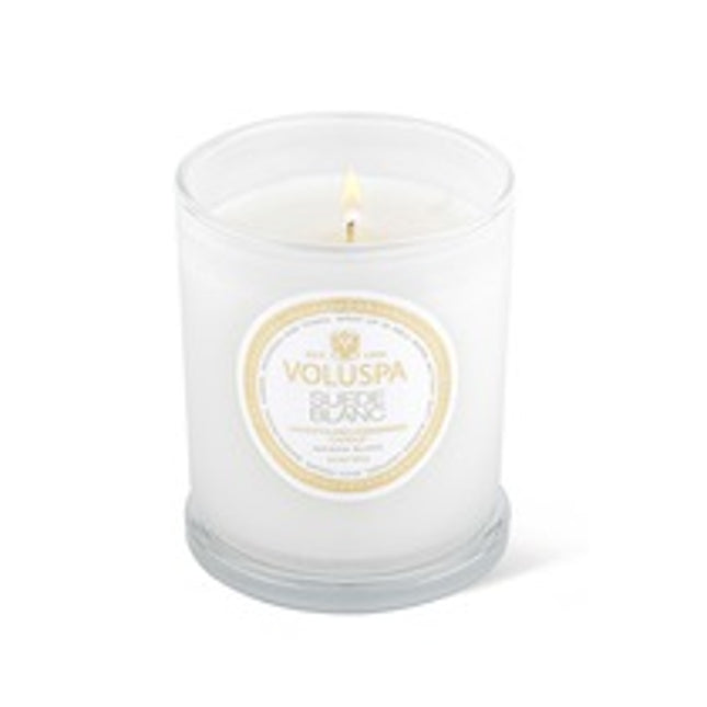 Voluspa "Suede Blanc" Classic Candle - 9.5 oz