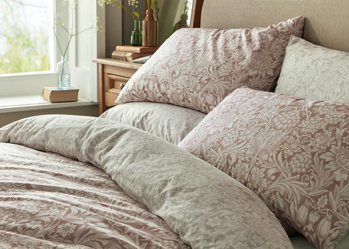 William Morris At Home "Sunflower" Duvet Cover Set in Clay