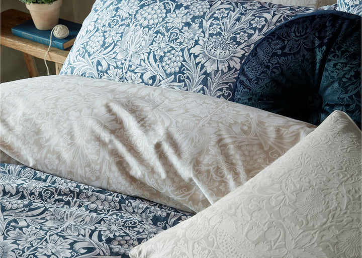 William Morris At Home "Sunflower" Duvet Cover Set in Ink