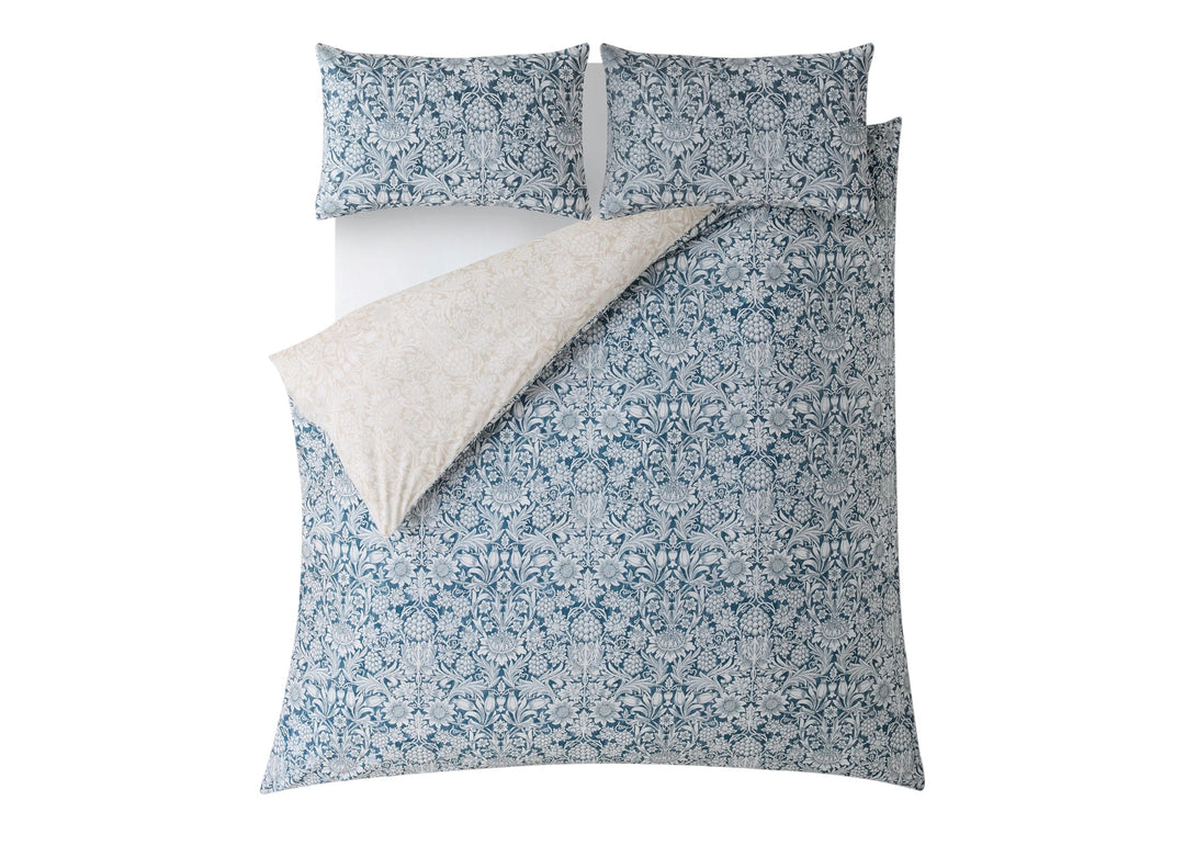 William Morris At Home "Sunflower" Duvet Cover Set in Ink