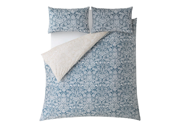William Morris At Home "Sunflower" Duvet Cover Set in Ink