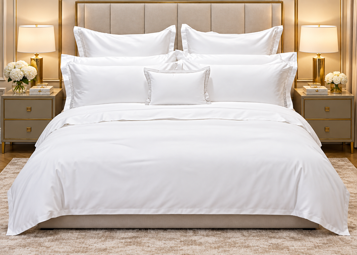 Linen Obsession 300 Thread Count "Katrin" Pillowcase in White