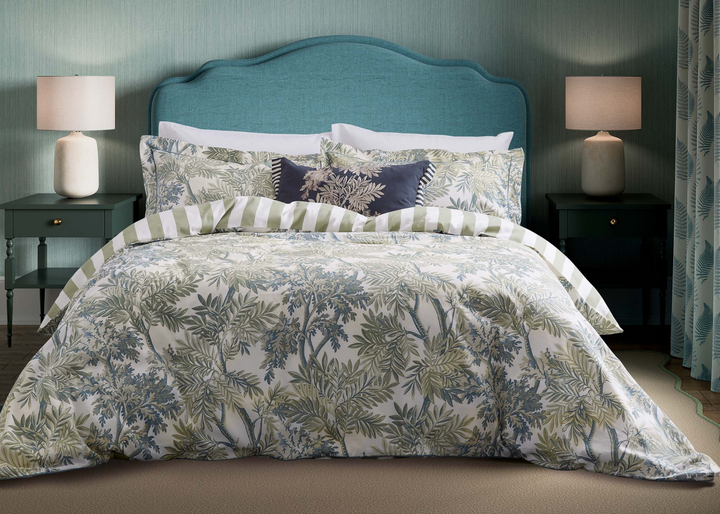 Sanderson "Tapestry" Duvet Cover Set in Blue