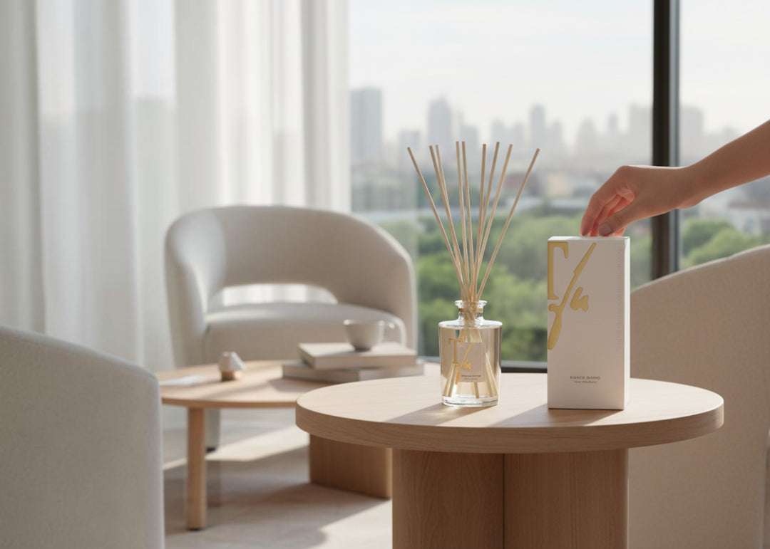 Teatro "Bianco Divino" Diffuser with Bamboo Sticks (250 ml- 500 ml)