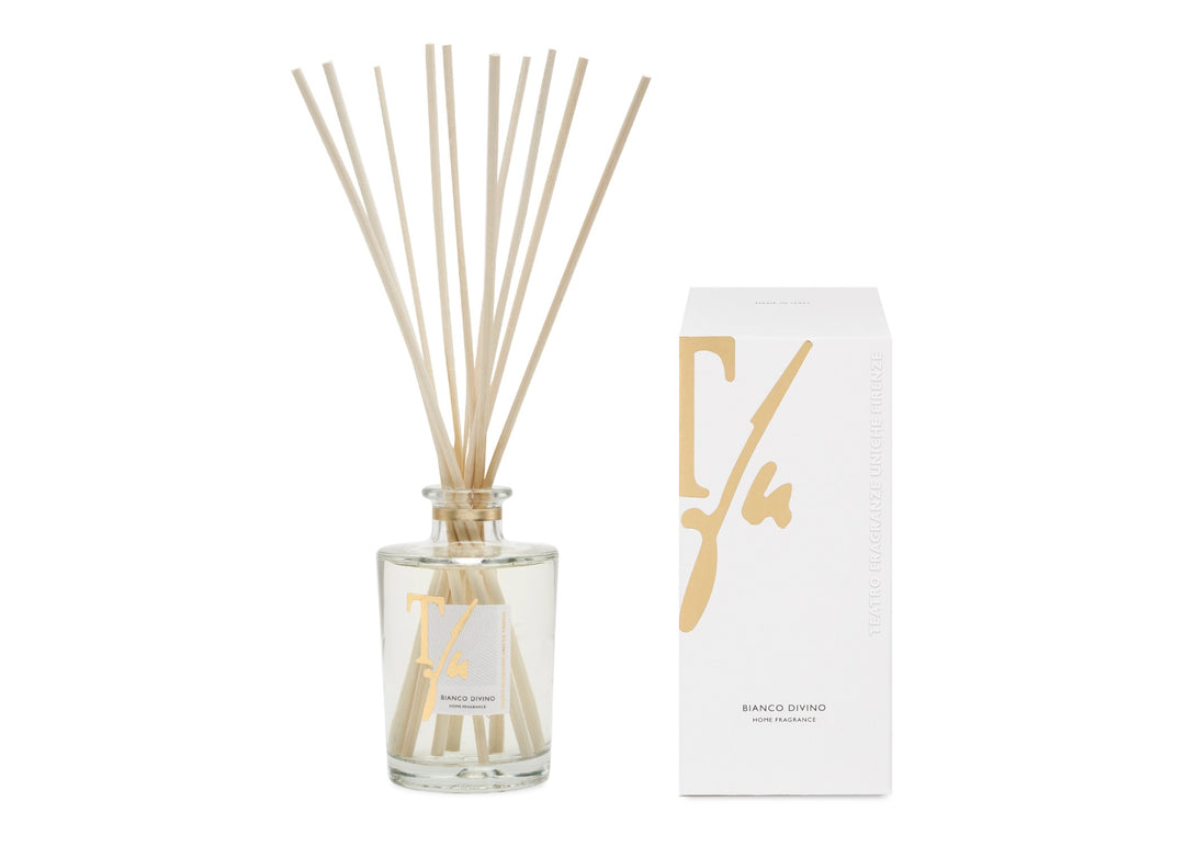 Teatro "Bianco Divino" Diffuser with Bamboo Sticks (250 ml- 500 ml)
