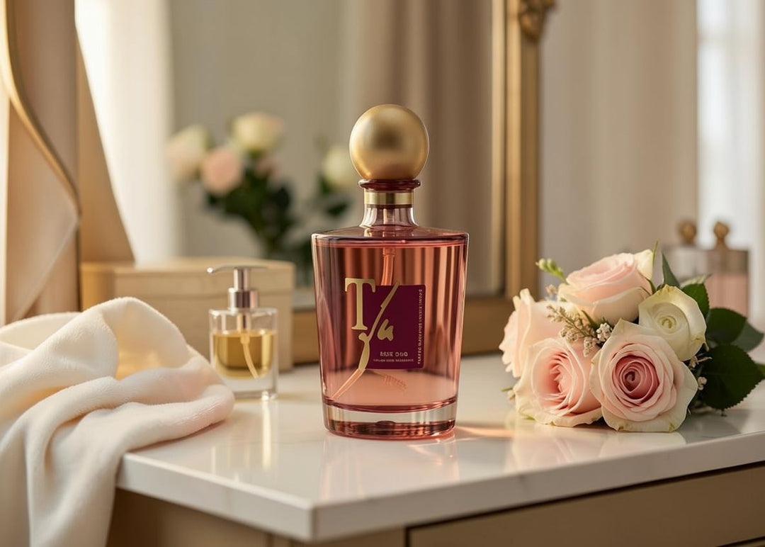 Teatro "Rose Oud" Diffuser Gift Box with Amber Transparent Vase &amp; Sticks - 1500 ml