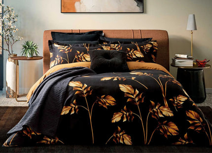 Ted Baker "Gilded Floral" Duvet Cover Set in Black