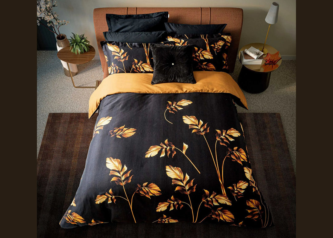 Ted Baker "Gilded Floral" Duvet Cover Set in Black
